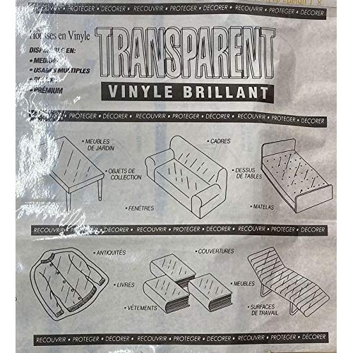 Mybecca Clear Marine Vinyl Gauge 10 54-Inch Wide Sold Folded by Se...