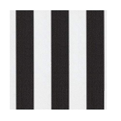 Stripe canvas awning fabric waterproof outdoor fabric 60 black/w...