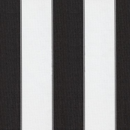 Stripe Canvas Awning Fabric Waterproof Outdoor Fabric 60 Black/Wh...