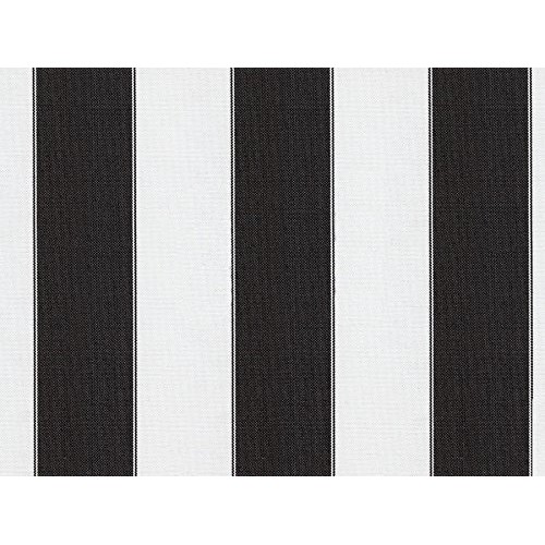 Stripe Canvas Awning Fabric Waterproof Outdoor Fabric 60 Black/Wh...