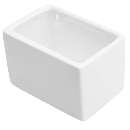 MyGift Modern White Ceramic Wall Hanging Succulent & Herb Planter ...