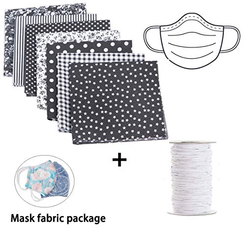 Myhozee 7PCS 20 x 20 inches 50cm x50cm Cotton Craft Fabric Cloth...