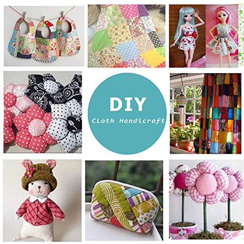 Myhozee 7PCS 20 x 20 inches 50cm x50cm Cotton Craft Fabric Cloth...