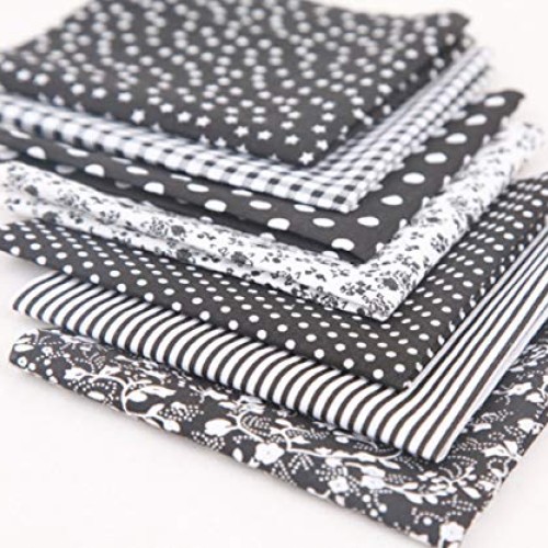 Myhozee 7PCS 20 x 20 inches 50cm x50cm Cotton Craft Fabric Cloth...