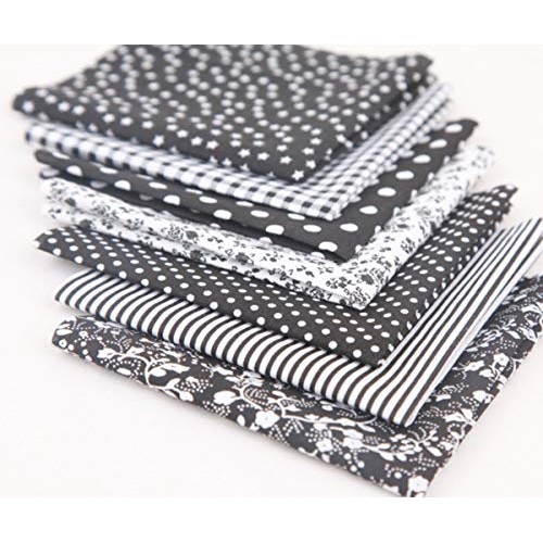 Myhozee 7PCS 20 x 20 inches 50cm x50cm Cotton Craft Fabric Cloth...