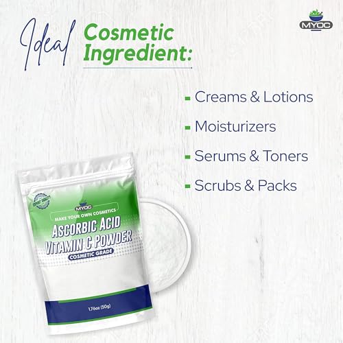 Myoc Ascorbic Acid Vitamin C Powder 50 Gm, Ascorbic Acid for Serum...