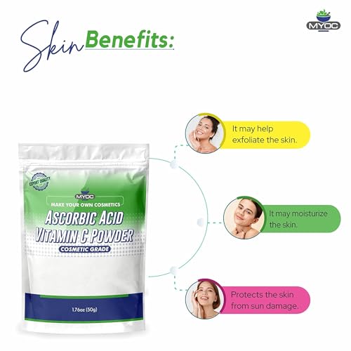 Myoc Ascorbic Acid Vitamin C Powder 50 Gm, Ascorbic Acid for Serum...
