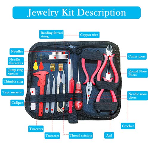 Jewelry Making Kit with Jewelry Making Tools, Jewelry Wires and Je...