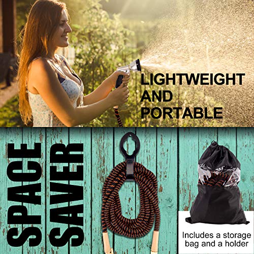 MYRIANN Expandable Garden Hose, Durable 3750D, 4-Layers Latex, 2-W...