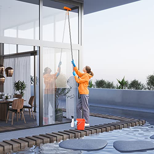 Mytium Window Cleaning Squeegee Kit,2 in 1 Window Squeegee with 5f...