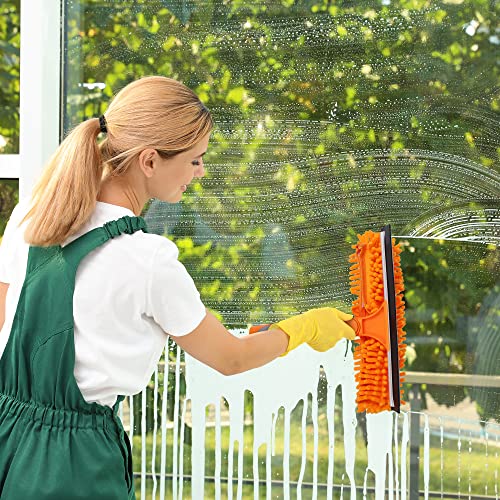 Mytium Window Cleaning Squeegee Kit,2 in 1 Window Squeegee with 5f...