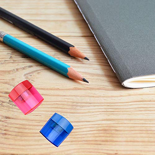 16 Pcs Double Hole Oval Shaped Pencil Sharpener, Manual Pencil Sha...