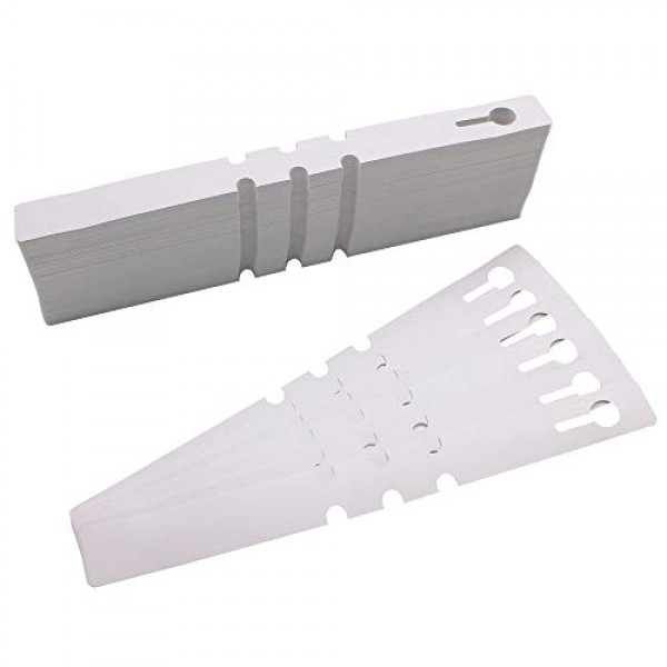 Mziart 200Pcs Plastic Plant Labels Wrap Around Tree Tags, Adjustab...