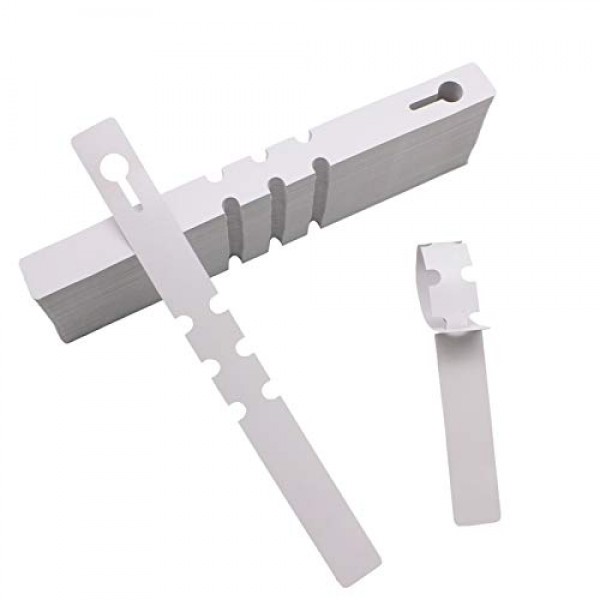 Mziart 200Pcs Plastic Plant Labels Wrap Around Tree Tags, Adjustab...