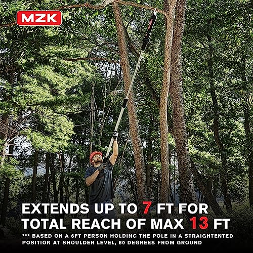 MZK 20V Pole Pruning Shear, Battery Powered Cordless Electric Prun...