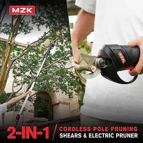 MZK 20V Pole Pruning Shear, Battery Powered Cordless Electric Prun...