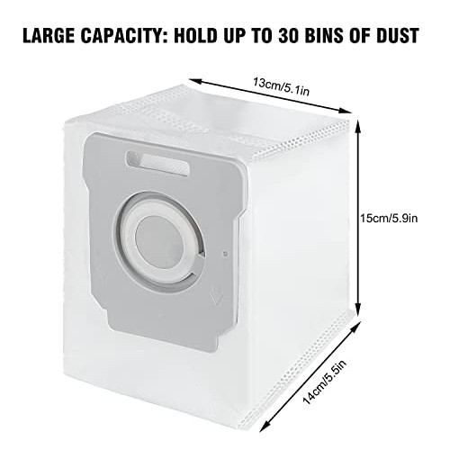 6 Pack Vacuum Bags for iRobot Roomba i & s & j Series i7, i7+, i7P...