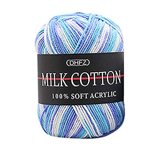 m·kvfa Colorful Hand Knitting 50g Knitting Crochet Milk Soft Baby ...