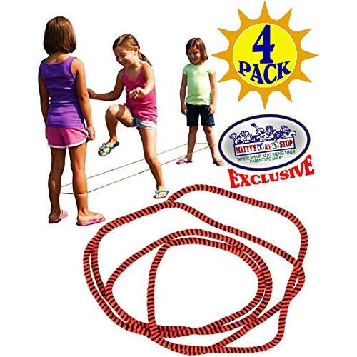 Deluxe Chinese Jump Rope Complete Gift Set Bundle with Bonus Matty...