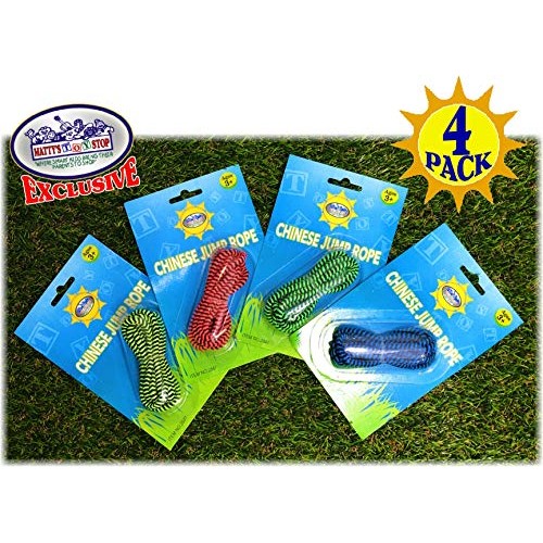 Deluxe Chinese Jump Rope Complete Gift Set Bundle with Bonus Matty...