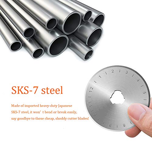 12 Pack Rotary Cutter Replacement Blades 45mm Fits for Olfa/Fiskar...