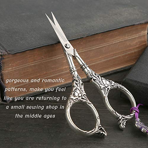 2 Pairs Embroidery Scissors Set, Sewing Scissors Sharp Tip Stainle...