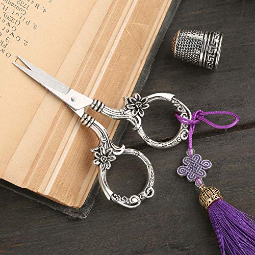 2 Pairs Embroidery Scissors Set, Sewing Scissors Sharp Tip Stainle...