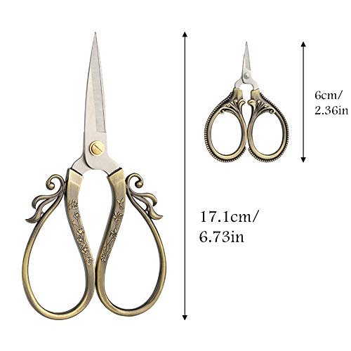 3 Pcs Embroidery Scissors Set, Sewing Scissors Sharp Tip Stainless...