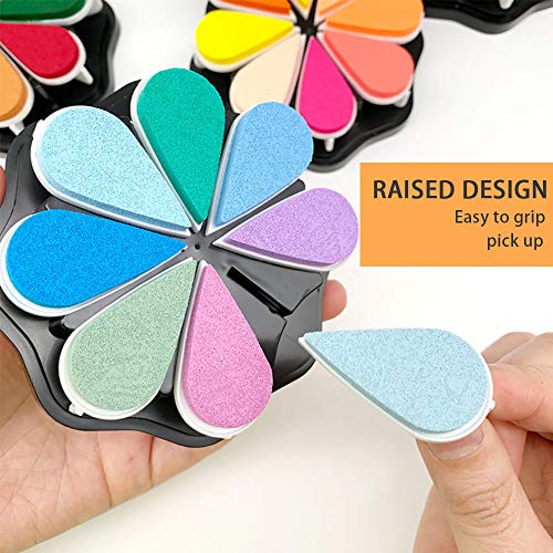 8 Colors Petal Point Craft Ink Pad Stamps Partner DIY Color, Finge...