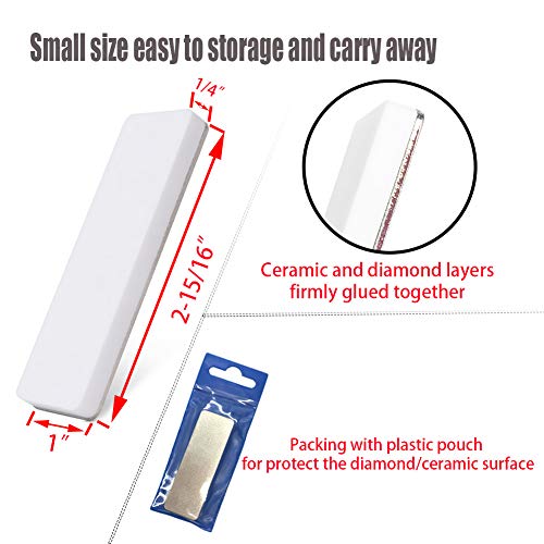 Functional Tools Diamond Sharpening Stone Mini Compact Double Side...