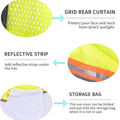 Hard Hat Sun Shield,Hat Sun Neck Shield Full Brim Sunshade,USQIYU ...