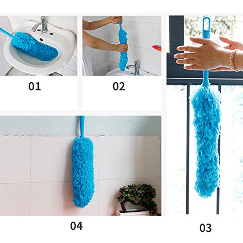 N / A Microfiber Feather Duster, Spider Web Cleaner 360° Flexible ...