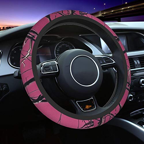 N\ A Steering Wheel Cover Pink Camo Car Boat SUV Universal 14.5 15...