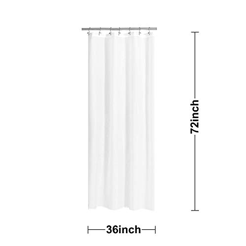 N&Y HOME Fabric Shower Curtain or Liner 36 x 72 Inches Bath Stall ...