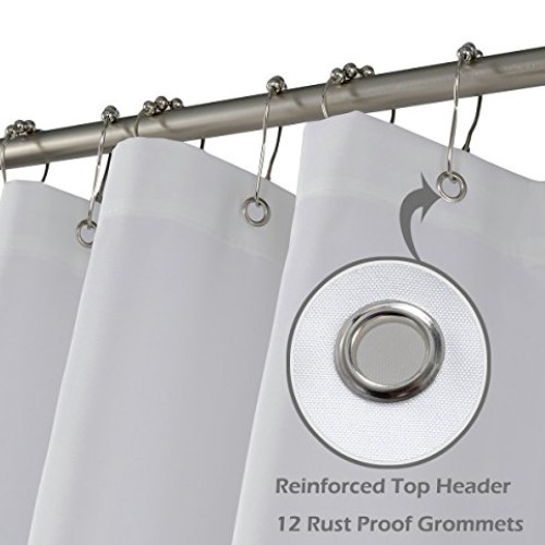 N&Y HOME Fabric Shower Curtain or Liner 36 x 72 Inches Bath Stall ...