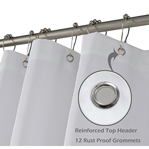 N&Y HOME Fabric Shower Curtain or Liner 36 x 72 Inches Bath Stall ...