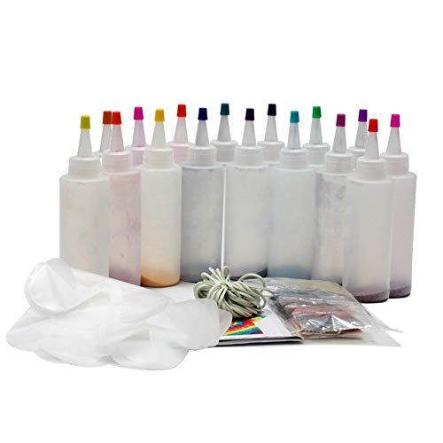 N/C Tie-dye DIY Kit with Rubber Bands Gloves, Safe Non-Toxic DIY F...