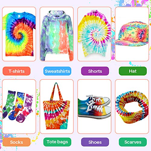 Tie Dye Kit 26 Colors - Fabric Dye Power Tulip Tie Dye for Clothes...
