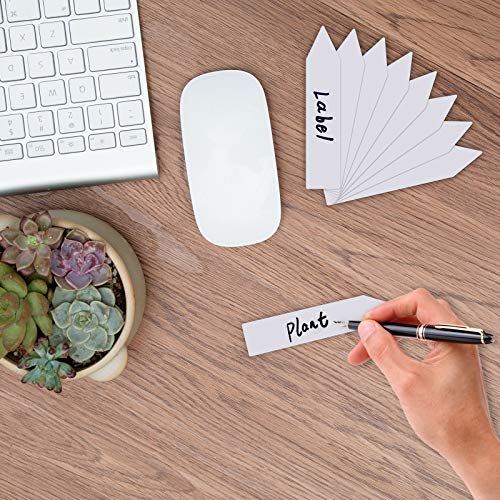 100 Pcs Garden Plant Markers Labels, 4 Inches Plastic Waterproof N...