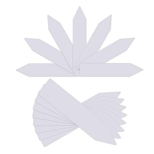100 Pcs Garden Plant Markers Labels, 4 Inches Plastic Waterproof N...