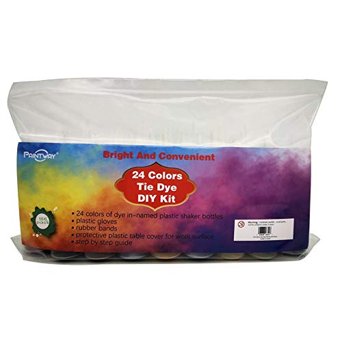 N/L Tie Dye Kit - 24pcs Tie-Dye Kit Fabric Textile Paints Vibrant ...