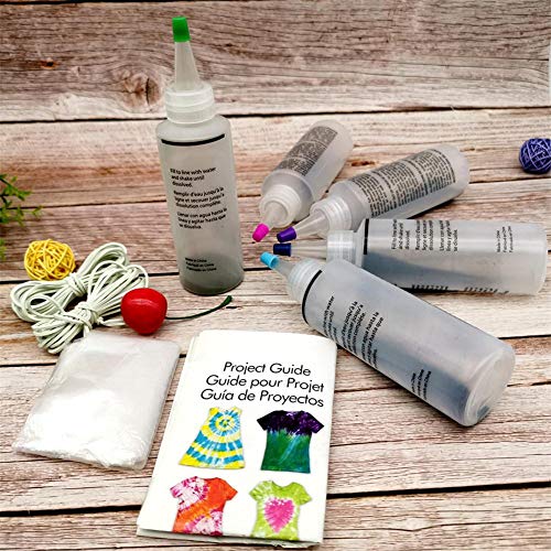N/L Tie Dye Kit - 5pcs Tie-Dye Kit, Fabric Textile Paints Vibrant ...