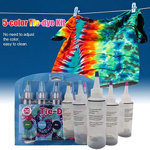 N/L Tie Dye Kit - 5pcs Tie-Dye Kit, Fabric Textile Paints Vibrant ...