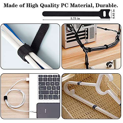 192 PCS Cable Management Kit 4 Wire Organizer Sleeve,11 Cable Hold...