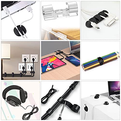 N NOROCME Cord Management Organizer Kit 4 Cable Sleeve Split with ...