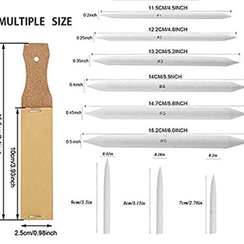Norocme 12 PCS Blending Stumps and Tortillions Paper Art Blenders ...