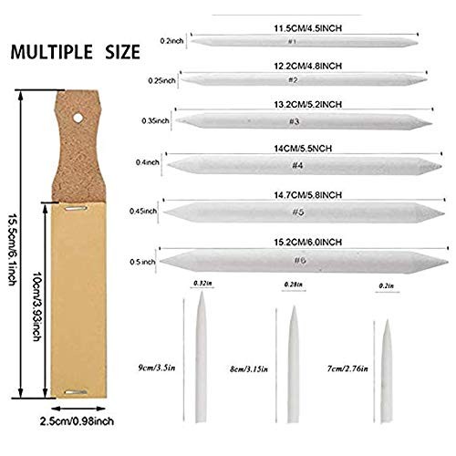 Norocme 12 PCS Blending Stumps and Tortillions Paper Art Blenders ...