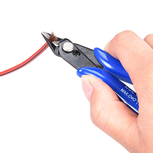 Wire Cutters, 2 pack Cutting Pliers Wire Flush Cutter Pliers Micro...