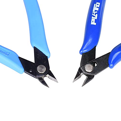 Wire Cutters, 2 pack Cutting Pliers Wire Flush Cutter Pliers Micro...