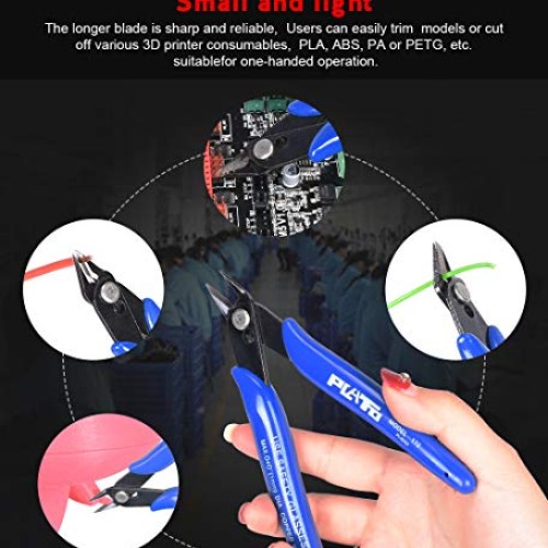 Wire Cutters, 2 pack Cutting Pliers Wire Flush Cutter Pliers Micro...